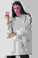 Taş Üzeri Yıldız Desenli Taş İşlemeli Cep Görünümülü Tunik 940170258.50 Taş