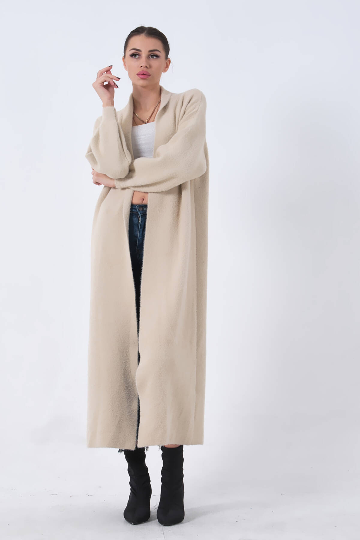 Taş Uzun Triko Hırka 46892476.50 - Ardanewline