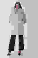 Taş Yandan Cepli Broş Detaylı Yaka Kürklü Peluş Kaban 44510847.50 Taş