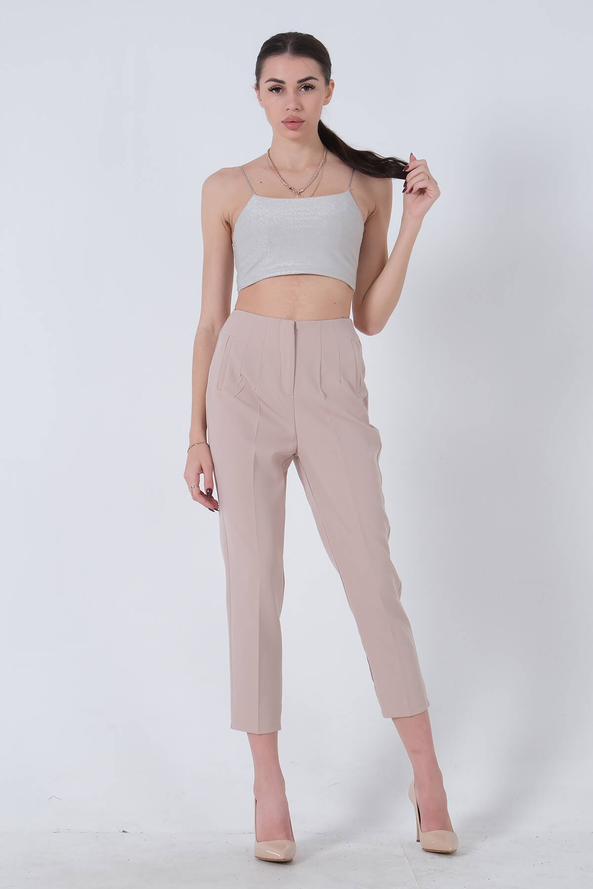 Taş Yüksek Bel Pantolon 03030062.50 