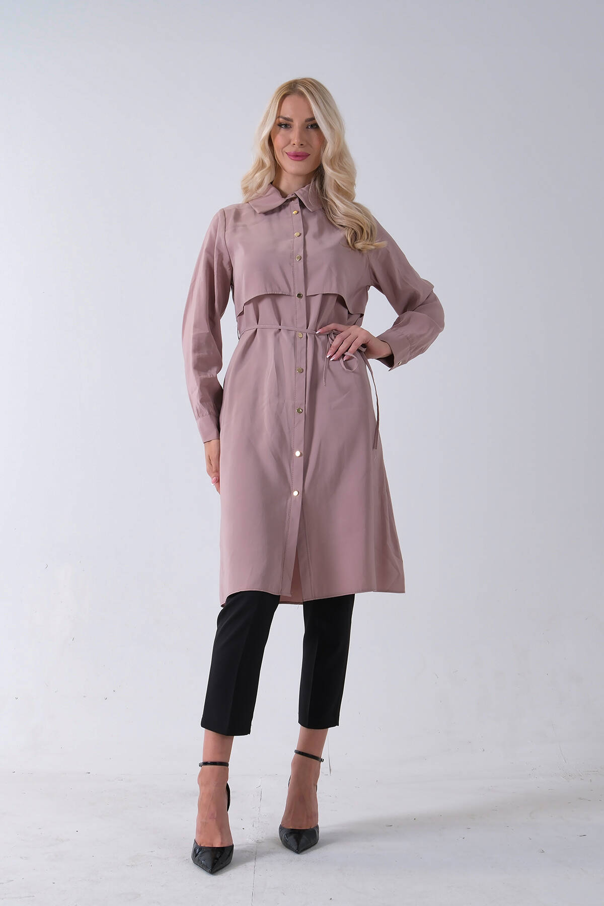 Vizon Önü Aller Detaylı Bağcıklı Modal Tunik 31050762.34 - Ardanewline (1)