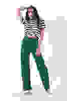 Yeşil Yüksek Bel Pileli Palazzo Pantolon 0102066.07 