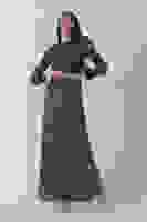 Zümrüt Bilek Ucu Tüylü Pul Payetli Tesettür Abiye 6502496.123 