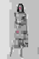 Zümrüt Fırça Darbesi Desenli Modern Şık Elbise 0807769.123 