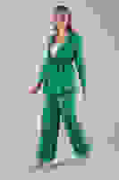 Zümrüt Keten Pantolonlu Takım 0106319.123 