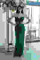 Zümrüt Pul Taş İşlemeli Straplez Balık Abiye 9705304.123 Zümrüt