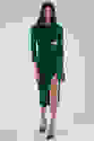 Zümrüt Yırtmaçlı Tokalı Elbise 0104025.123 